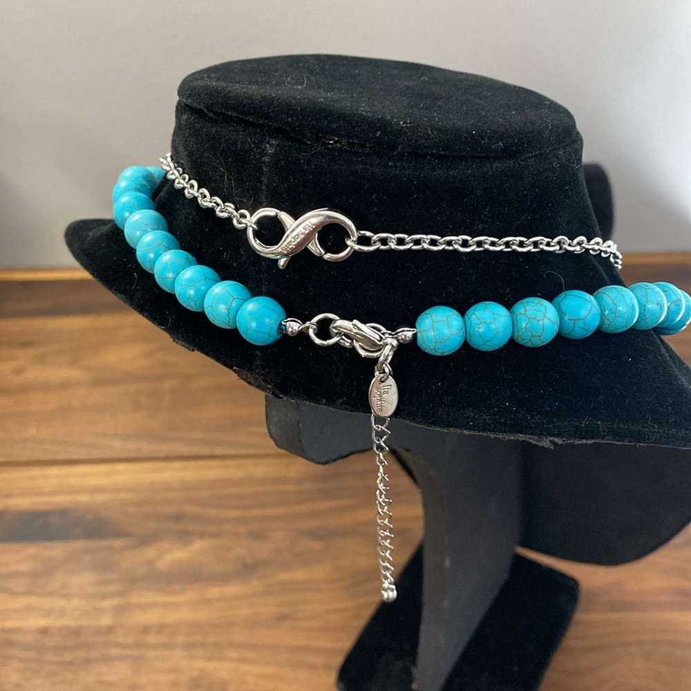 Retired Lia Sophia 2-Strand Detachable Statement Necklace - Picture 5 of 5